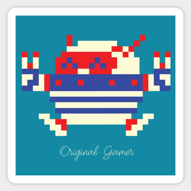 Original Gamer Sticker by RussellTateDotCom